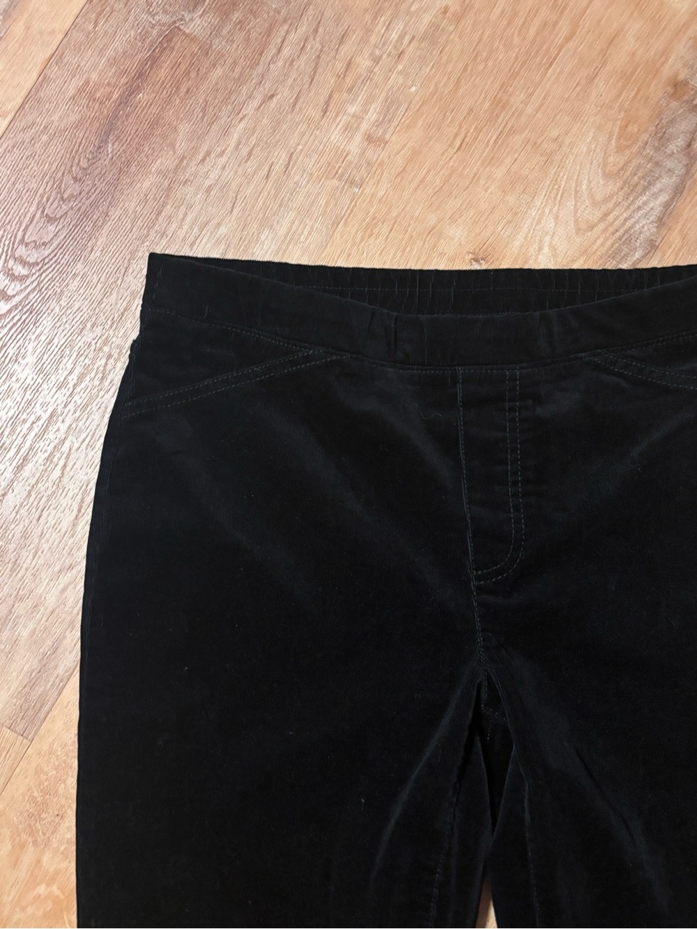 J. Jill black straight pull-on velvet like pants NWT SMALL - Picture 9 of 12